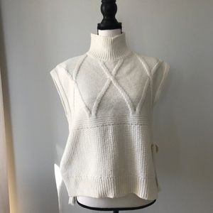 Madewell Cable Knit Side-Tie Sweater Vest